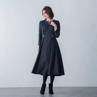 ラメツイードジャージワンピース | Viaggio Blu (Women