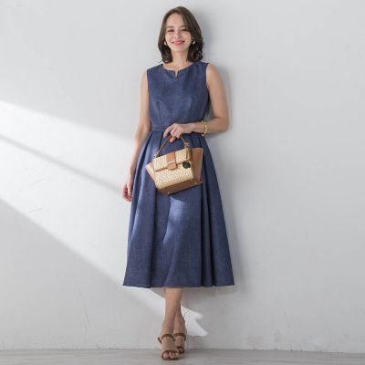 ラメデニムワンピース≪手洗い可能≫ | Viaggio Blu (Women