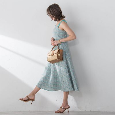 LINTONツイードワンピース | Viaggio Blu (Women