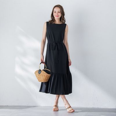 接触冷感２ＷＡＹストレッチワンピース≪洗濯機で洗える≫