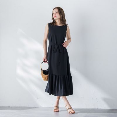 接触冷感２ＷＡＹストレッチワンピース≪洗濯機で洗える≫