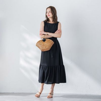 接触冷感２ＷＡＹストレッチワンピース≪洗濯機で洗える≫