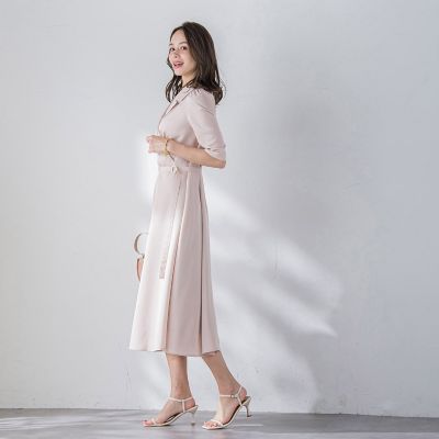 トリアセテートストレッチツイルワンピース | Viaggio Blu (Women