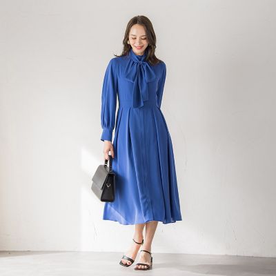 Viaggio Blu ビアッジョブルー ダブルクロスボタンワンピース 卒入学式 ボウタイワンピース≪手洗い可能≫ | Viaggio Blu (Women)/ビアッジョ