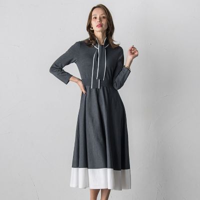 バイカラーニットワンピース≪手洗い可能≫ | Viaggio Blu (Women