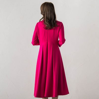 WEB限定カラーあり／新色追加】ルミナリー圧縮スムースワンピース
