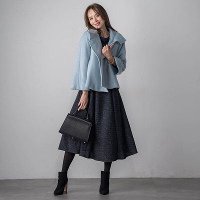 ツイードラメワンピース | Viaggio Blu (Women)/ビアッジョブルー