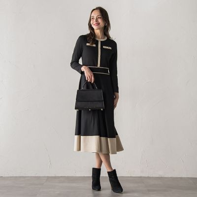 クリスチャンディオール　ウール　ニットワンピース　バイカラー　チュニック 楽天市場】ディオール ニット ワンピの通販