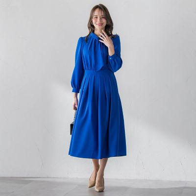 ボウタイシャンブレーワンピース | Viaggio Blu (Women)/ビアッジョ