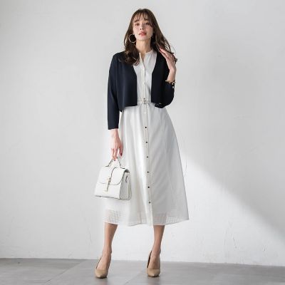 新色追加】ラッセルレースチェックワンピース | Viaggio Blu (Women