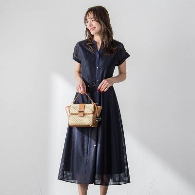 ＜Viaggio Blu (Women)＞ラッセルレースチェックワンピース