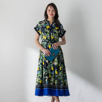 レモンプリントワンピース | Viaggio Blu (Women)/ビアッジョブルー