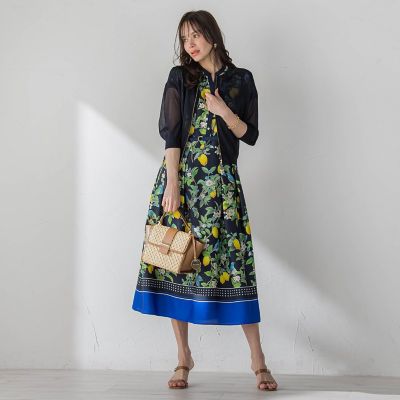 レモンプリントワンピース | Viaggio Blu (Women)/ビアッジョブルー 