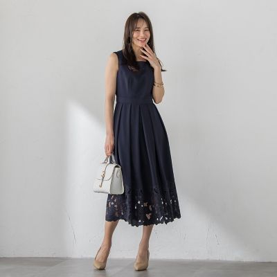 レースエンブロイダリーワンピース | Viaggio Blu (Women)/ビアッジョ