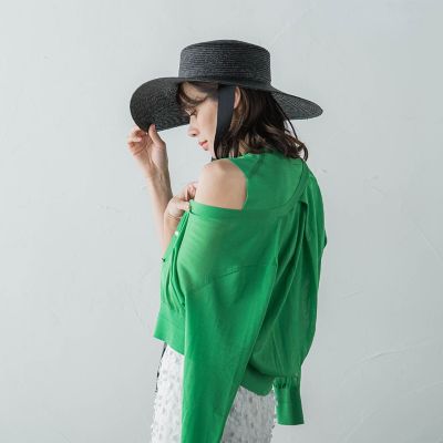 ビッグブリムカンカンハット