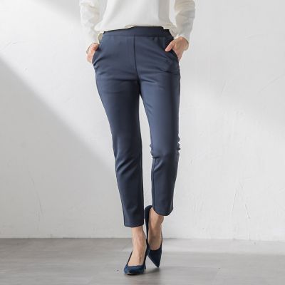 ＜Viaggio Blu (Women)＞【ＷＥＢ限定】後ろスリットパンツ≪手洗い可能≫