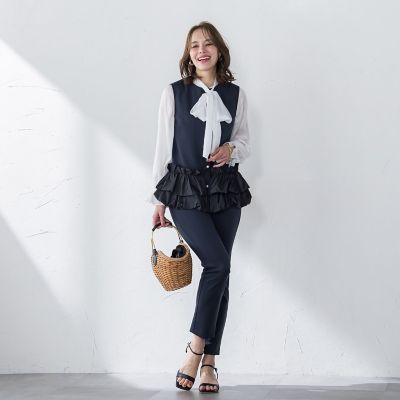 【ＷＥＢ限定】後ろスリットパンツ≪手洗い可能≫