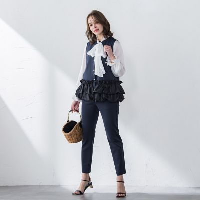 【ＷＥＢ限定】後ろスリットパンツ≪手洗い可能≫