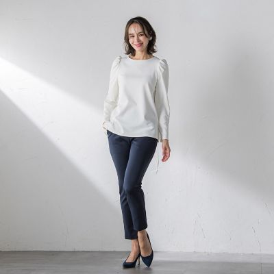 WEB限定】後ろスリットパンツ≪手洗い可能≫ | Viaggio Blu