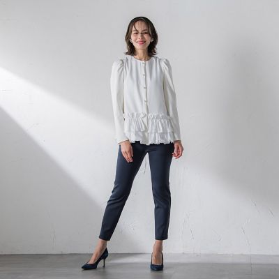 【ＷＥＢ限定】後ろスリットパンツ≪手洗い可能≫