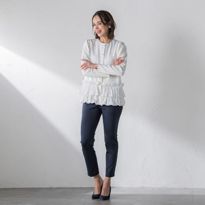【ＷＥＢ限定】後ろスリットパンツ≪手洗い可能≫