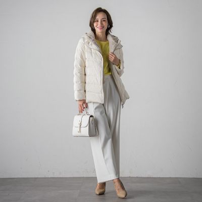 ファー付き2wayショートダウン | Viaggio Blu (Women
