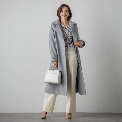 ＜Viaggio Blu (Women)＞ショートビーバーロングコート