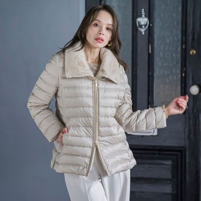 襟ファーダウン | Viaggio Blu (Women)/ビアッジョブルー | 三越伊勢丹