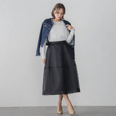 ストレッチデニムジャケット≪洗濯機で洗える≫