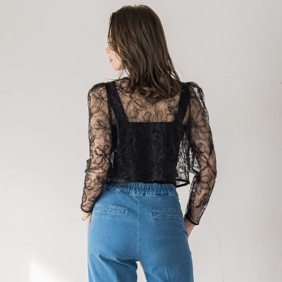 フェザーフラワージャケット≪洗濯機で洗える≫ | Viaggio Blu (Women