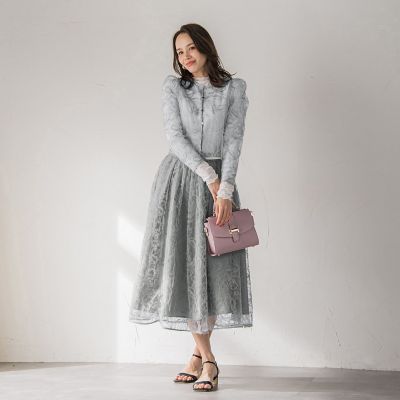 ビアッジョブルー（Viaggio blu）/フェザーフラワージャケット≪洗濯機で洗える≫ フェザーフラワージャケット≪洗濯機で洗える≫ | Viaggio Blu (Women