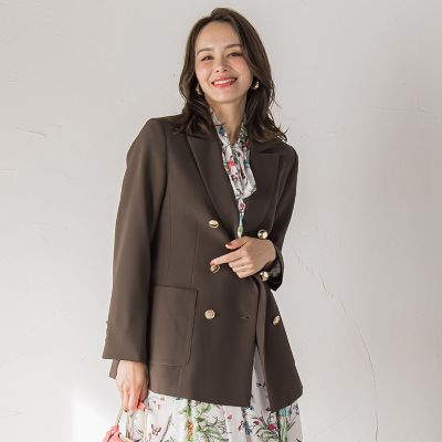 ツイルダブルブレストジャケット | Viaggio Blu (Women