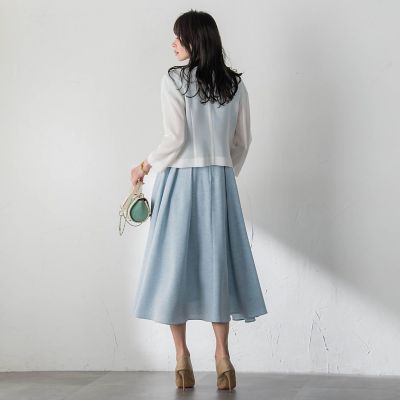 ビアッジョブルー　水色　トレンチ　ほぼ新品 美品】ビアッジョブルー ターコイズブルーのライナー付きトレンチ