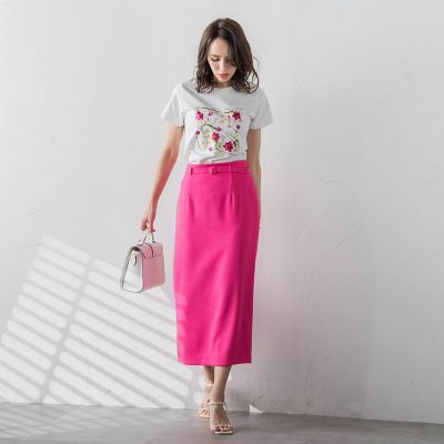 【ＫＥＩＴＡ　ＫＡＷＡＳＡＫＩ　×　Ｖｉａｇｇｉｏ　Ｂｌｕコラボ】フラワープリントＴシャツ≪洗濯機で洗える≫