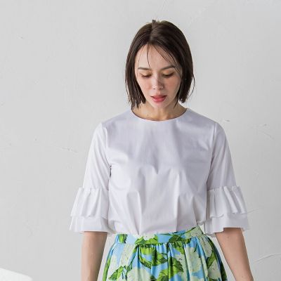 【ＷＥＢ別注】　シールズトリコットタックスリーブカットソー≪洗濯機で洗える≫