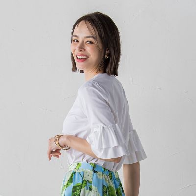 【ＷＥＢ別注】　シールズトリコットタックスリーブカットソー≪洗濯機で洗える≫