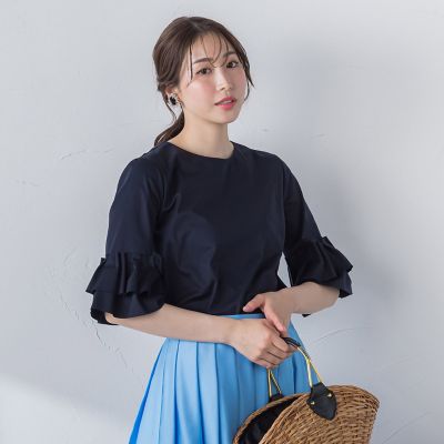 【ＷＥＢ別注】　シールズトリコットタックスリーブカットソー≪洗濯機で洗える≫