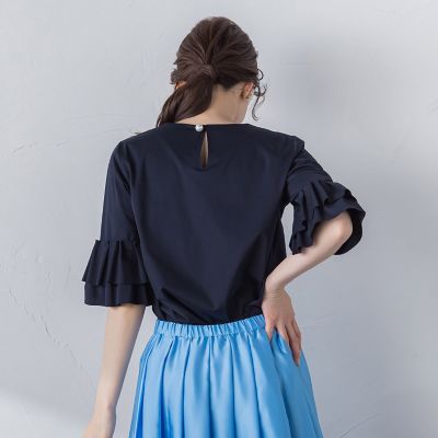 【ＷＥＢ別注】　シールズトリコットタックスリーブカットソー≪洗濯機で洗える≫
