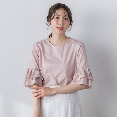 【ＷＥＢ別注】　シールズトリコットタックスリーブカットソー≪洗濯機で洗える≫