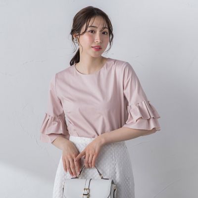【ＷＥＢ別注】　シールズトリコットタックスリーブカットソー≪洗濯機で洗える≫