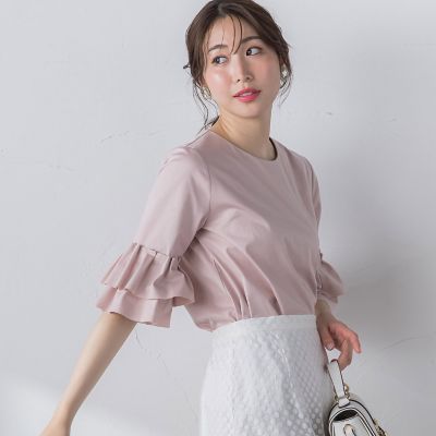 【ＷＥＢ別注】　シールズトリコットタックスリーブカットソー≪洗濯機で洗える≫