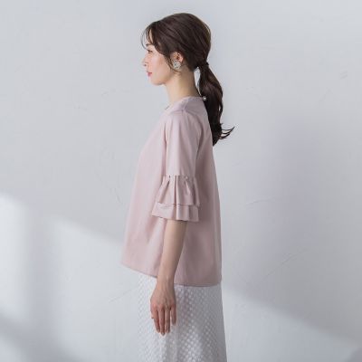 【ＷＥＢ別注】　シールズトリコットタックスリーブカットソー≪洗濯機で洗える≫