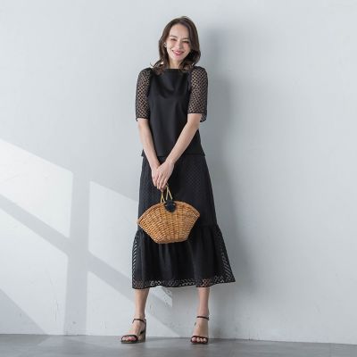 オパールドットハイネックプルオーバー≪手洗い可能≫