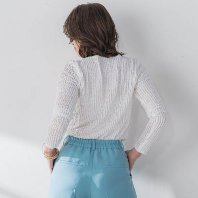 ストレッチラッセルレースプルオーバー≪手洗い可能≫ | Viaggio Blu