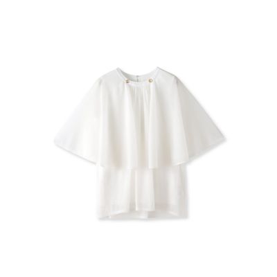 シフォンケーププルオーバー≪洗濯機で洗える≫