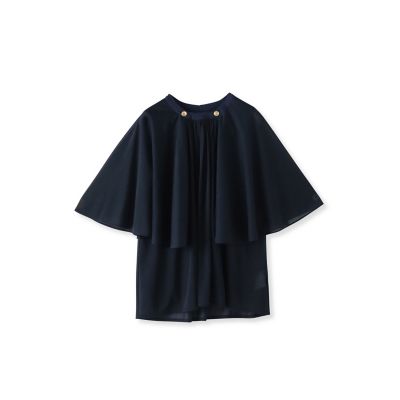 シフォンケーププルオーバー≪洗濯機で洗える≫