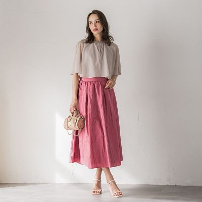 シフォンケーププルオーバー≪洗濯機で洗える≫