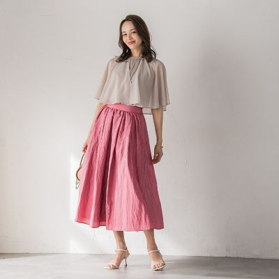 シフォンケーププルオーバー≪洗濯機で洗える≫