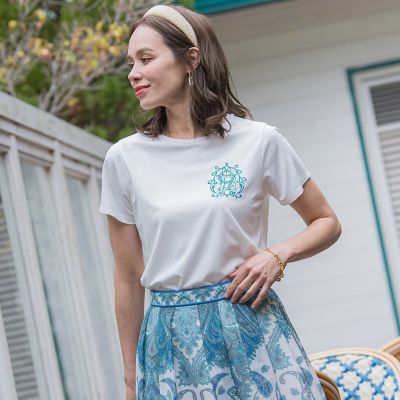 【ＷＥＢ限定】３５ｔｈ　Ａｎｎｉｖｅｒｓａｒｙロゴ刺繍Ｔシャツ≪洗濯機で洗える≫