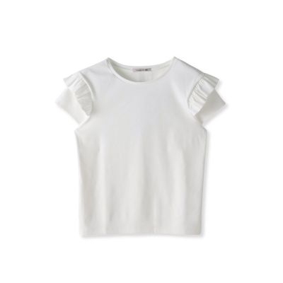 【ＷＥＢ限定】袖フリルカットソー≪洗濯機で洗える≫